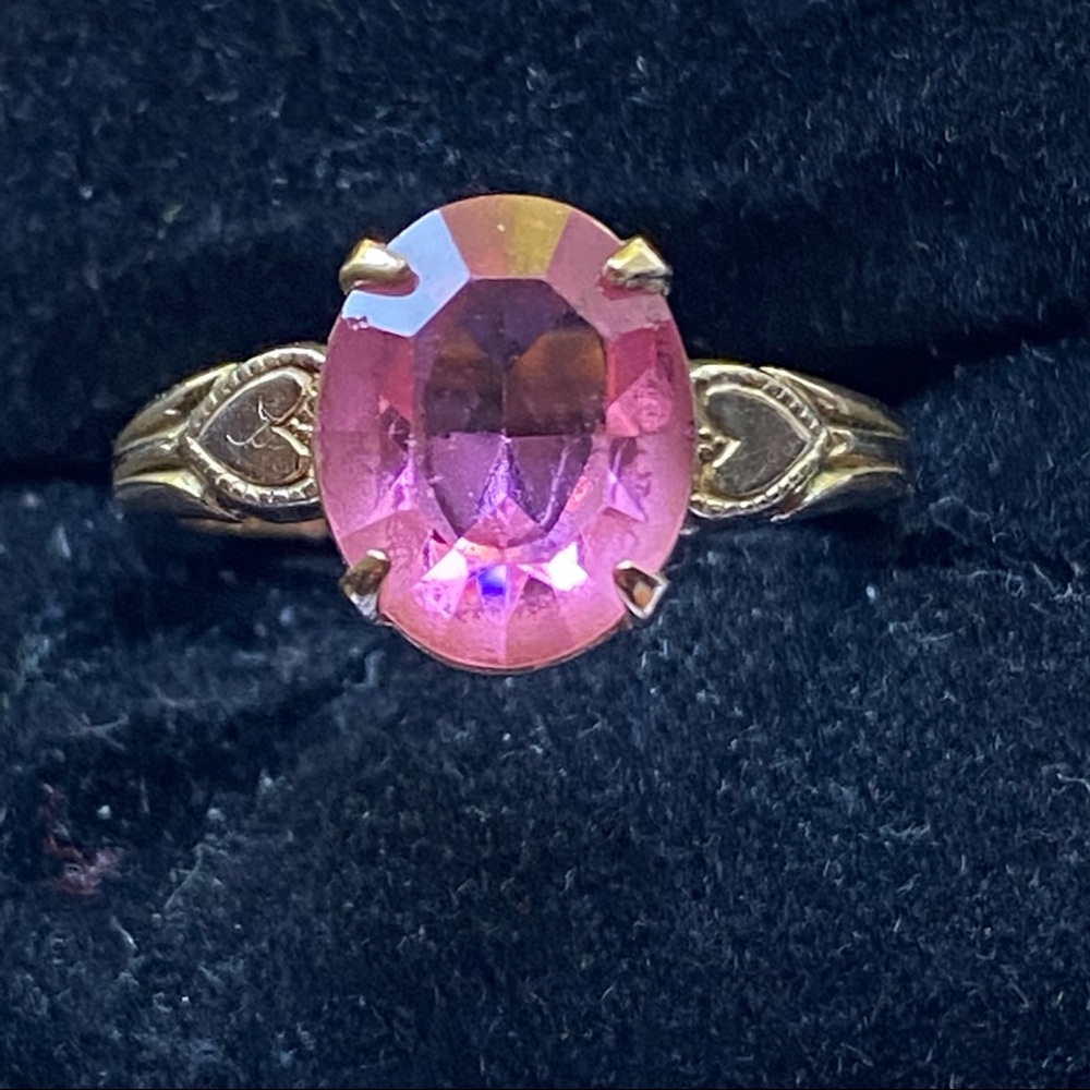 Vintage Marked 10K RGP BG Pink Delicate Ring